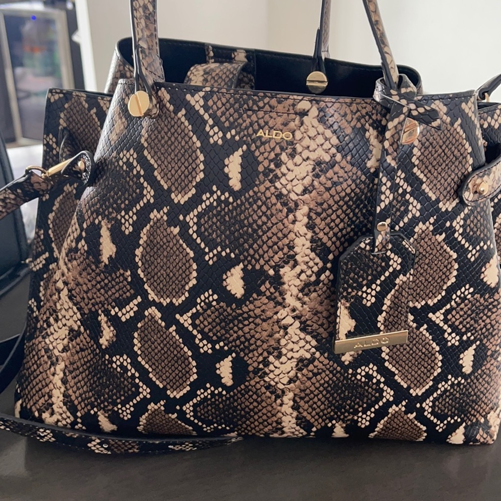 Aldo snake print purse, - Picture 1 of 4